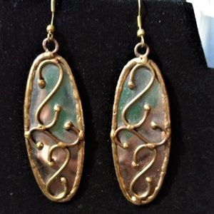 brass earrings
